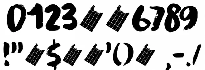 Guilty Pleasure DEMO Regular Font OTHER CHARS