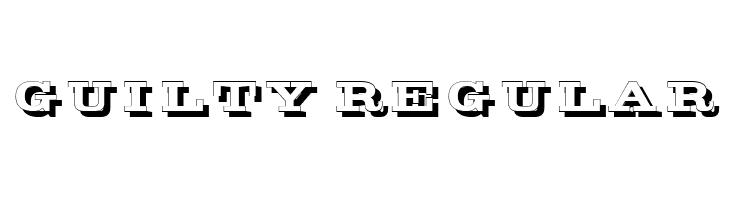 Guilty Regular  नि: शुल्क फ़ॉन्ट्स डाउनलोड