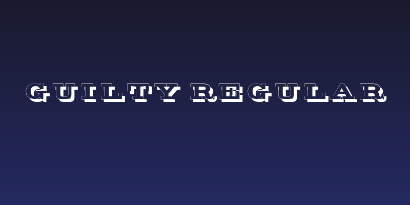 Guilty Regular Social Header