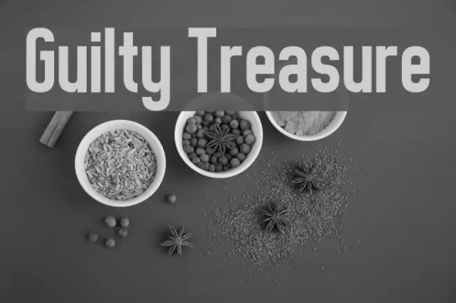 Guilty Treasure Font examples