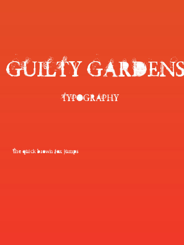 Guilty gardens Poster