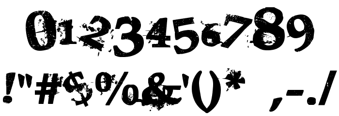 Guilty Font Alte caractere