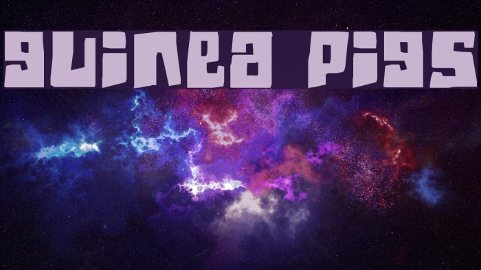 Guinea pigs Font examples