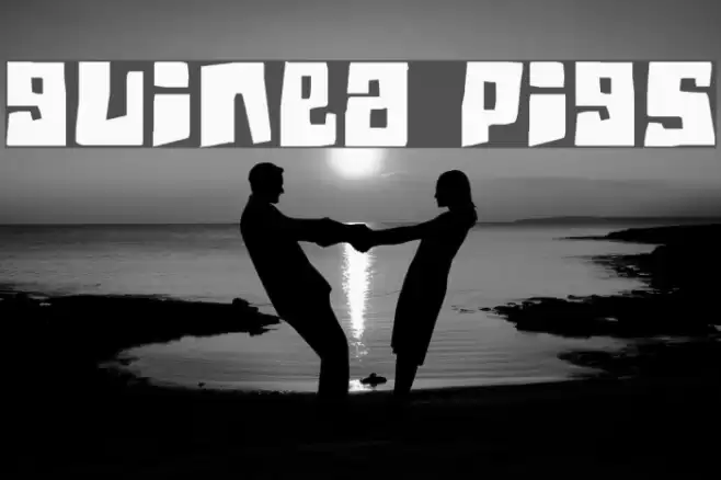 Guinea pigs Font examples
