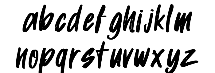 GuinelDemo Font LOWERCASE