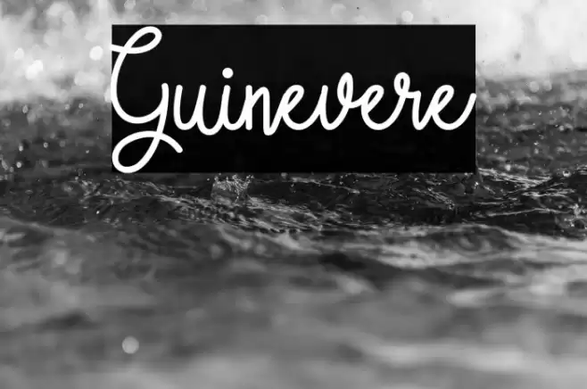 Guinevere Font examples