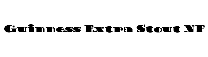Guinness Extra Stout NF Шрифта