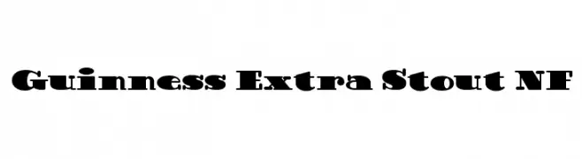 Guinness Extra Stout NF  免费字体下载
