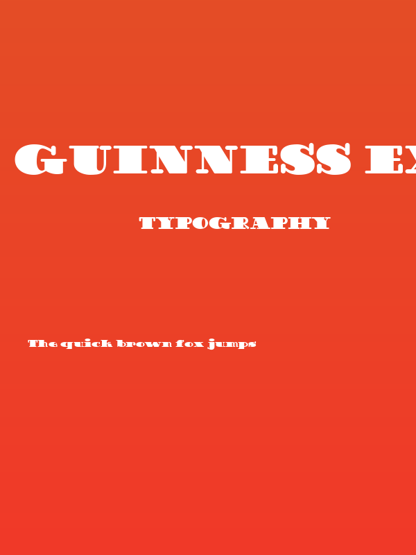 Guinness Extra Stout NF Poster