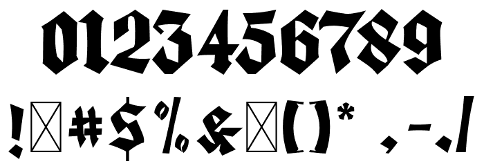 GuistRegular Font OTHER CHARS