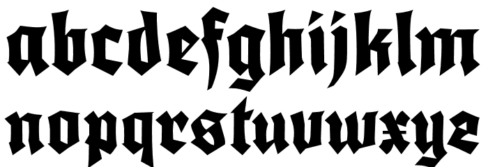 GuistRegular Font LOWERCASE