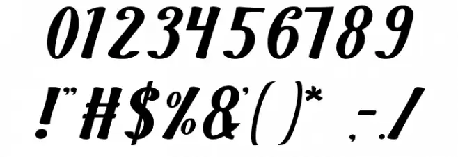 Guitar Rumble Font OTHER CHARS