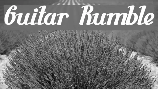 Guitar Rumble Font examples