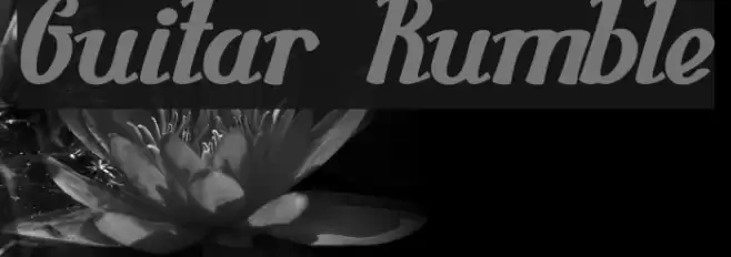 Guitar Rumble Font examples