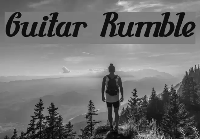 Guitar Rumble Font examples