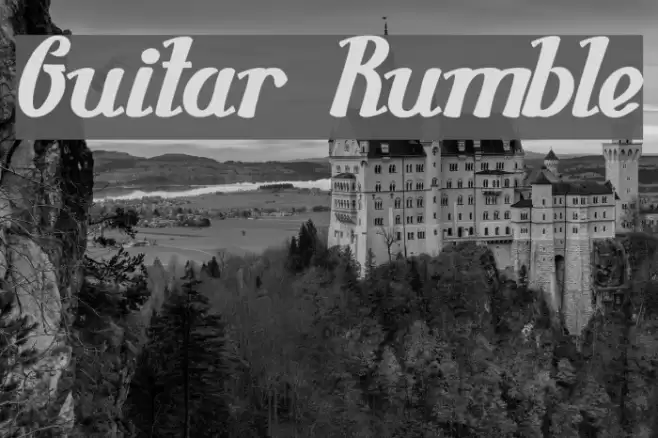 Guitar Rumble Font examples