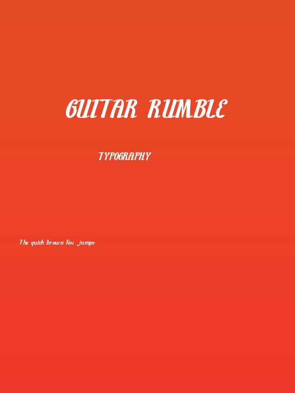 Guitar Rumble Poster