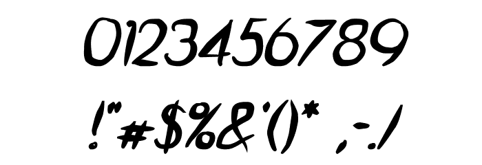 Guitar from Tree Bold Italic Font OTHER CHARS