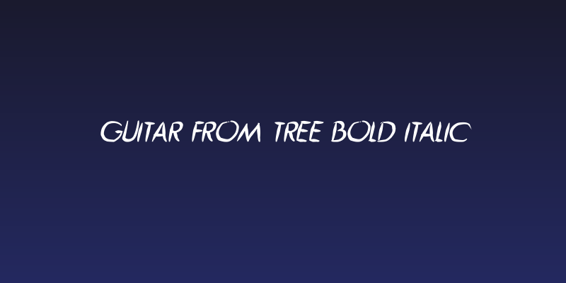 Guitar from Tree Bold Italic Social Header