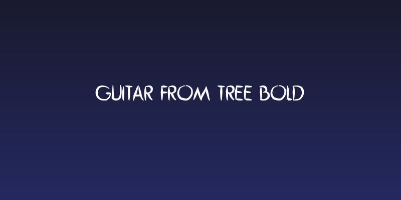 Guitar from Tree Bold Social Header
