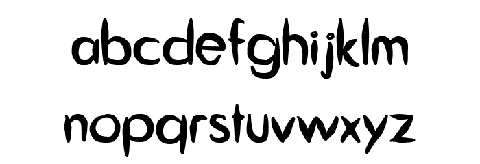 Guitar from Tree Bold Font LOWERCASE