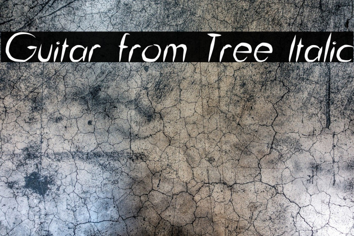 Guitar from Tree Italic Caratteri examples