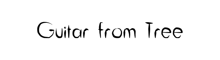 Guitar from Tree Font