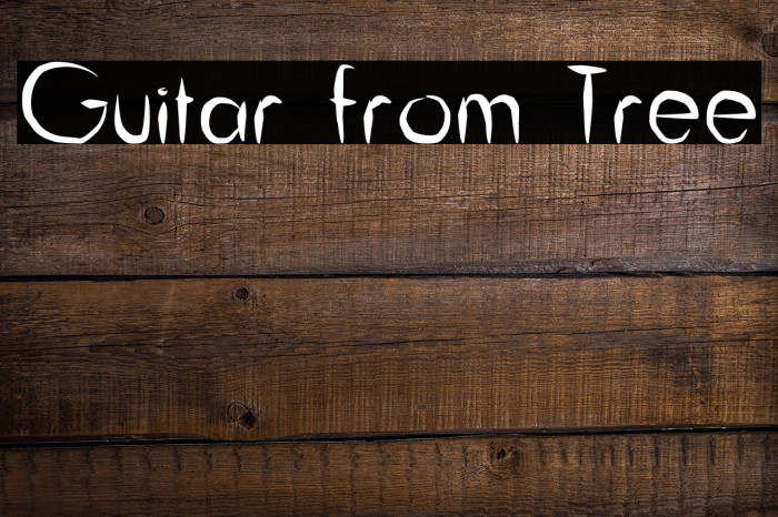 Guitar from Tree Fonte examples