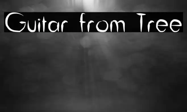 Guitar from Tree Font examples