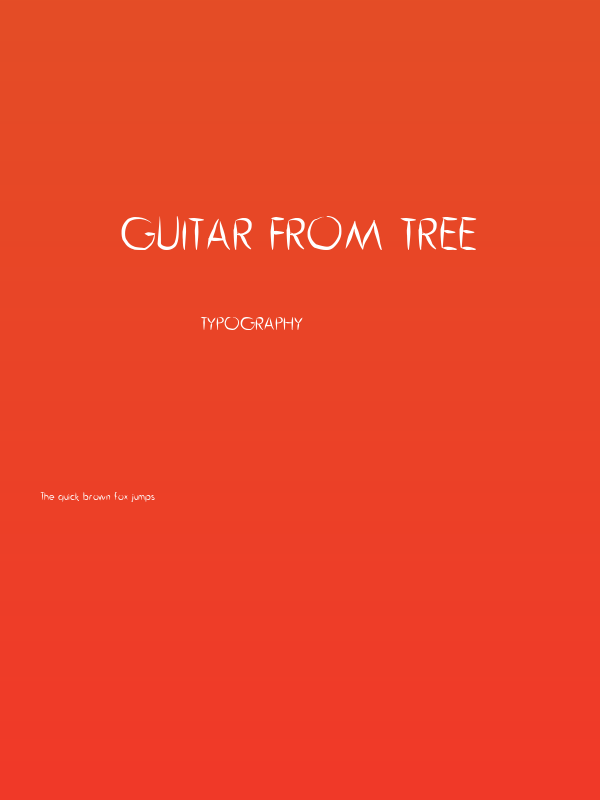 Guitar from Tree Poster