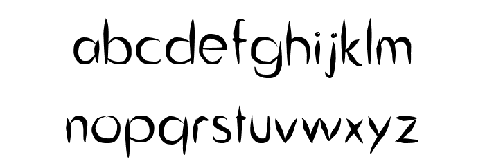 Guitar from Tree Font LOWERCASE