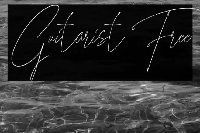 Guitarist Free Font examples