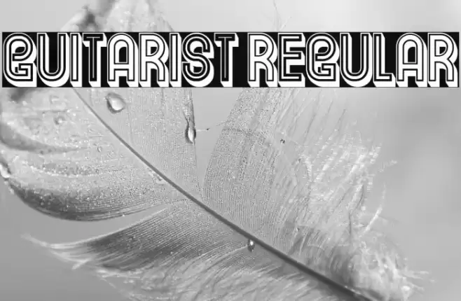 Guitarist Regular Font examples