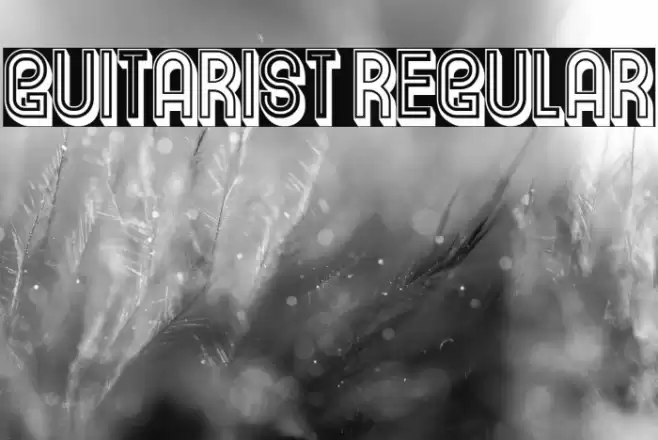 Guitarist Regular Font examples