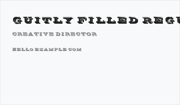 Guitly Filled Regular Business Card