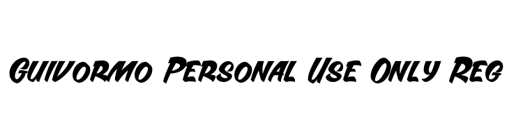 Guivormo Personal Use Only Reg  Descarca Fonturi Gratis
