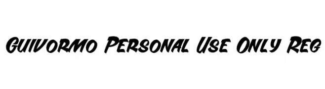 Guivormo Personal Use Only Reg フォント