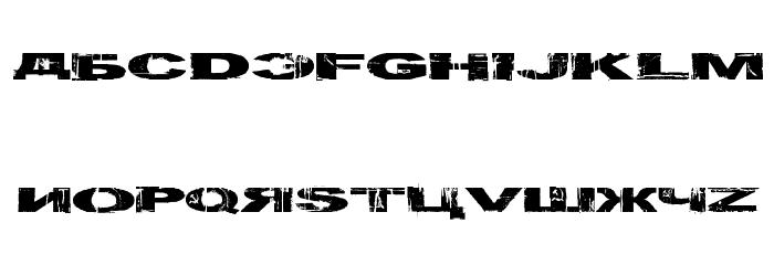 Gulag Decay Font LOWERCASE