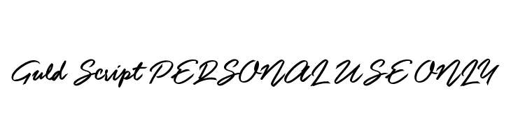 Guld Script PERSONAL USE ONLY  Frei Schriftart Herunterladen