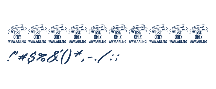 Guld Script PERSONAL USE ONLY Other Characters