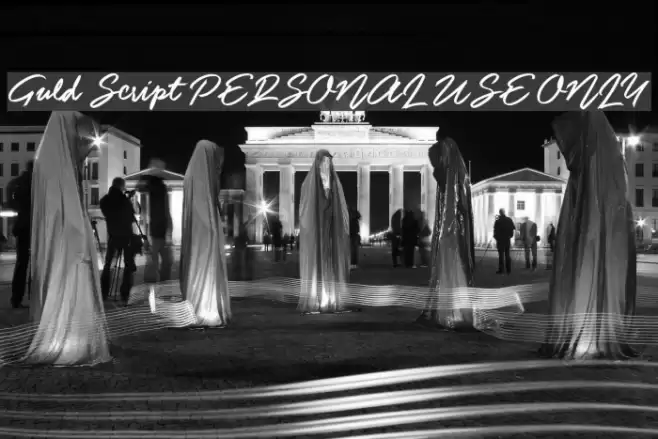 Guld Script PERSONAL USE ONLY Font examples