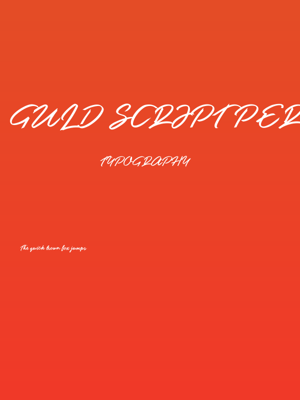 Guld Script PERSONAL USE ONLY Poster