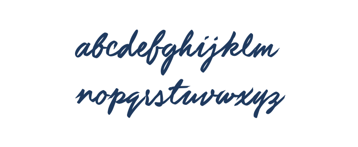 Guld Script PERSONAL USE ONLY Lowercase