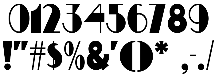 Gulfstream NF Font OTHER CHARS