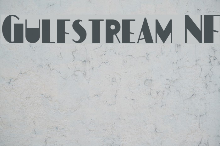 Gulfstream NF Font examples
