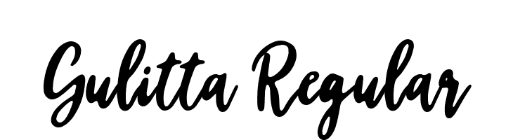 Gulitta Regular  フリーフォントのダウンロード