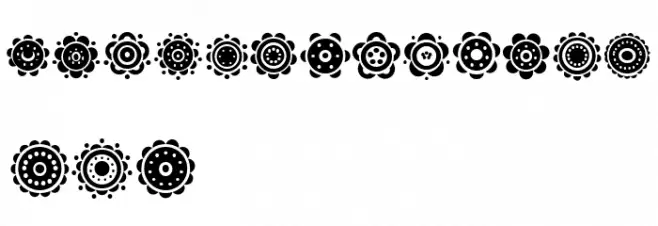 Gullar Regular Font OTHER CHARS