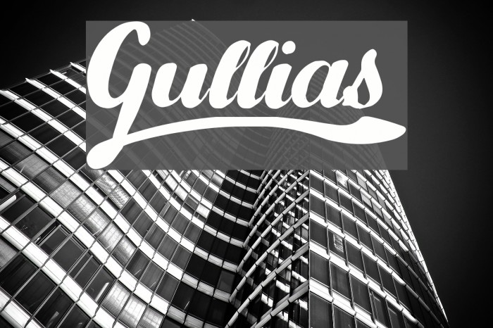 Gullias Шрифта examples