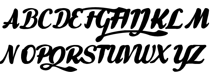 Gullias Font UPPERCASE