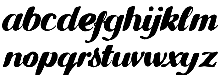 Gullias Font LOWERCASE